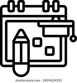 Calendar icon symbol vector image