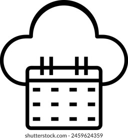Calendar icon symbol vector image