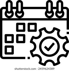 Calendar icon symbol vector image