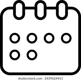 Calendar icon symbol vector image