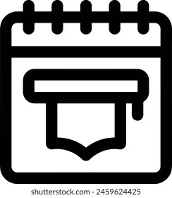 Bild Vektorgrafik Kalendersymbol