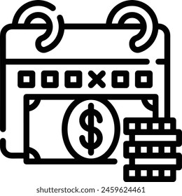 Calendar icon symbol vector image