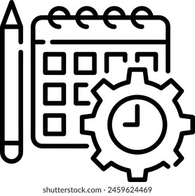 Calendar icon symbol vector image