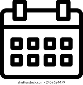 Calendar icon symbol vector image