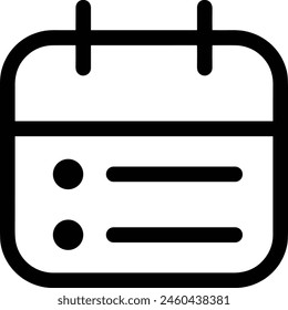 Símbolo de Vector de calendario Imagen