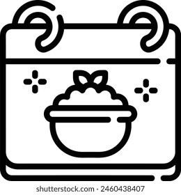 Calendar icon symbol vector image