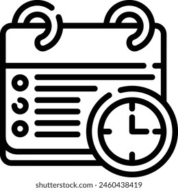 Símbolo de Vector de calendario Imagen