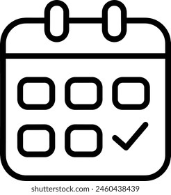 Calendar icon symbol vector image