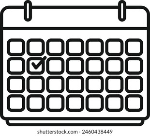 Calendar icon symbol vector image