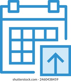 Calendar icon symbol vector image