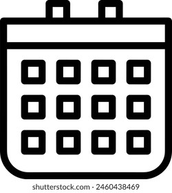 Calendar icon symbol vector image