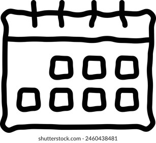 Calendar icon symbol vector image