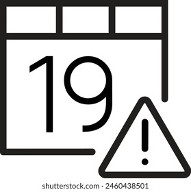 Calendar icon symbol vector image