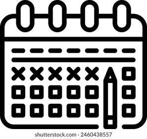 Calendar icon symbol vector image