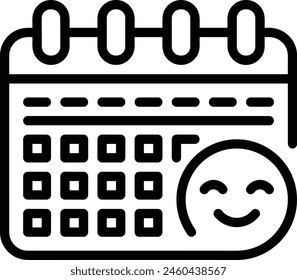 Calendar icon symbol vector image