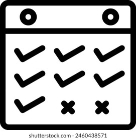 Calendar icon symbol vector image