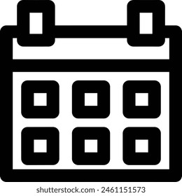 Calendar icon symbol vector image