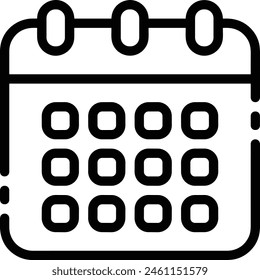 Símbolo de Vector de calendario Imagen