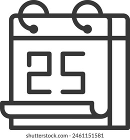 Calendar icon symbol vector image