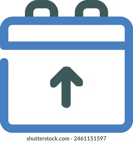 Calendar icon symbol vector image