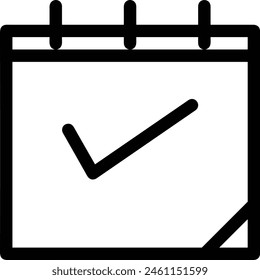 Símbolo de Vector de calendario Imagen