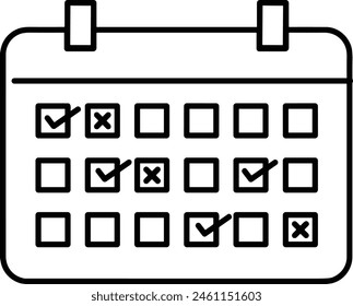 Símbolo de Vector de calendario Imagen
