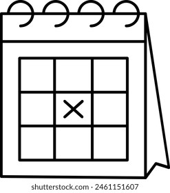 Símbolo de Vector de calendario Imagen