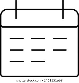 Calendar icon symbol vector image