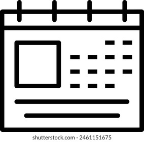 Calendar icon symbol vector image