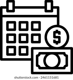 Calendar icon symbol vector image