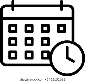 Calendar icon symbol vector image
