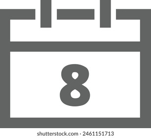 Calendar icon symbol vector image