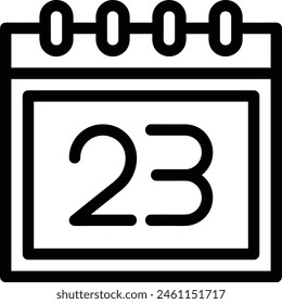 Calendar icon symbol vector image