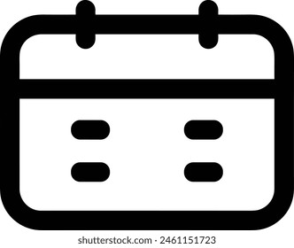 Calendar icon symbol vector image