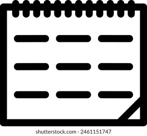 Símbolo de Vector de calendario Imagen