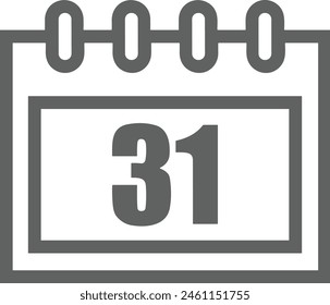 Calendar icon symbol vector image