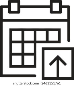 Símbolo de Vector de calendario Imagen