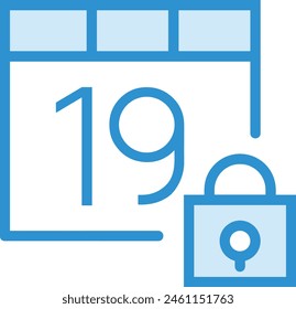 Símbolo de Vector de calendario Imagen