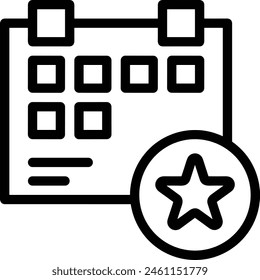 Calendar icon symbol vector image