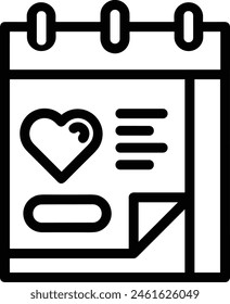 Símbolo de Vector de calendario Imagen