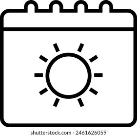 Calendar icon symbol vector image