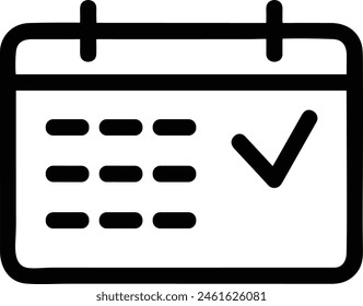 Símbolo de Vector de calendario Imagen