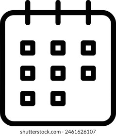 Calendar icon symbol vector image