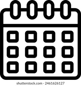 Calendar icon symbol vector image