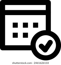 Calendar icon symbol vector image