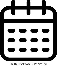 Calendar icon symbol vector image