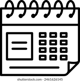 Calendar icon symbol vector image