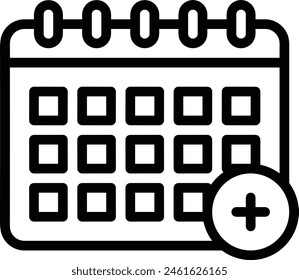 Calendar icon symbol vector image