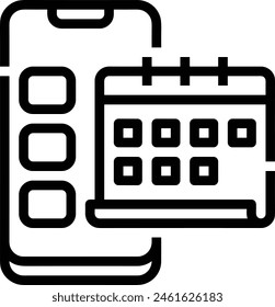Símbolo de Vector de calendario Imagen
