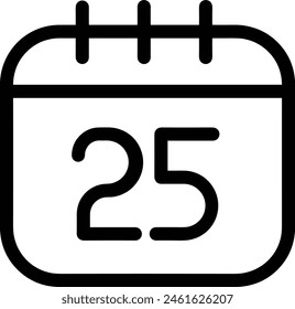 Calendar icon symbol vector image
